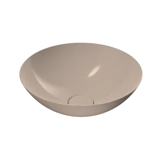 AVELLINO WASCHTISCH-SCHALE, Mod.3204 d:360mm, bahamabeige, Perl-Effekt, ohne Überlauf