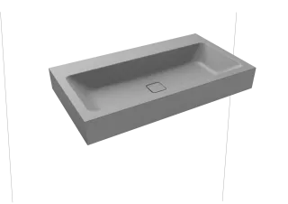 CONO WANDWASCHTISCH, Mod.3090 900x500mm, cool grey 30, Perl-Effekt, Antidröhn ohne Überlauf