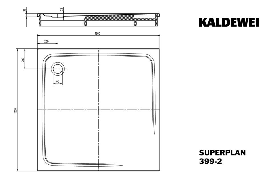 SUPERPLAN Duschfläche