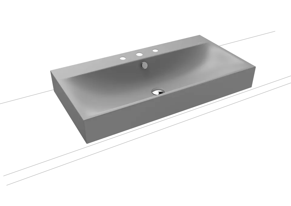 SILENIO AUFSATZWASCHTISCH (RANDHÖHE 120 MM)