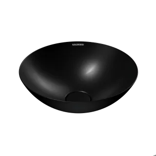 AVELLINO WASCHTISCH-SCHALE, Mod.3204 d:360mm, schwarz matt 100, Perl-Effekt, ohne Überlauf