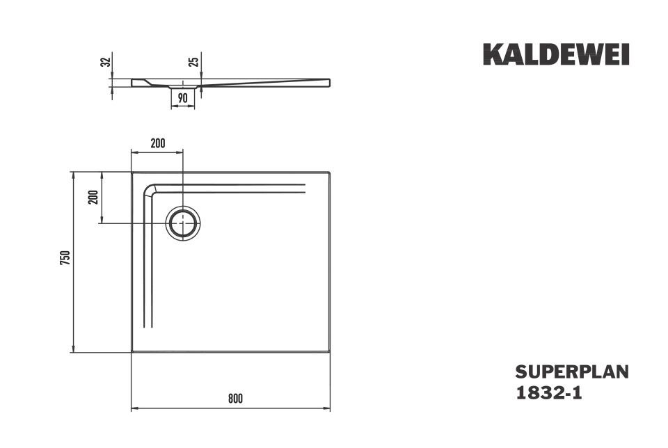 SUPERPLAN Duschfläche