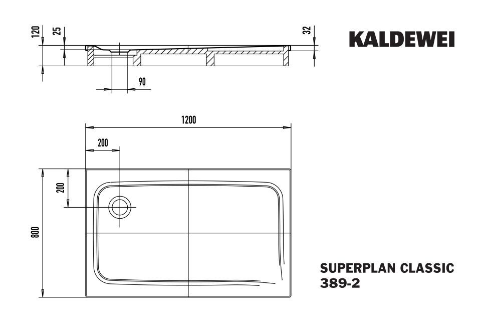 SUPERPLAN Duschfläche