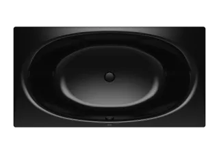 Badewanne ELLIPSO DUO, Mod.230 1900x1000mm schwarz, mit Griffloch