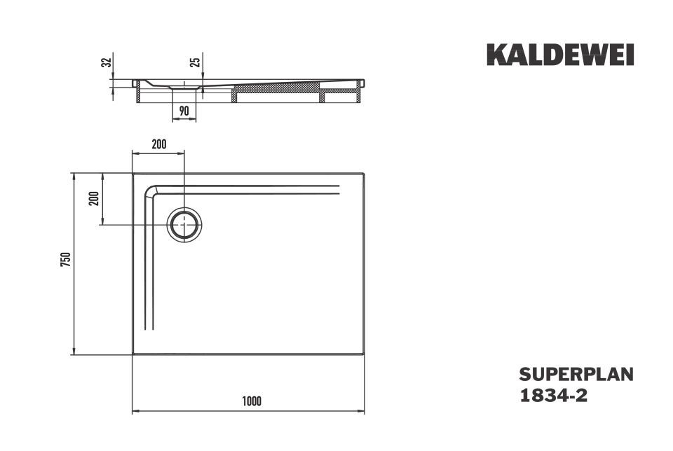 SUPERPLAN Duschfläche
