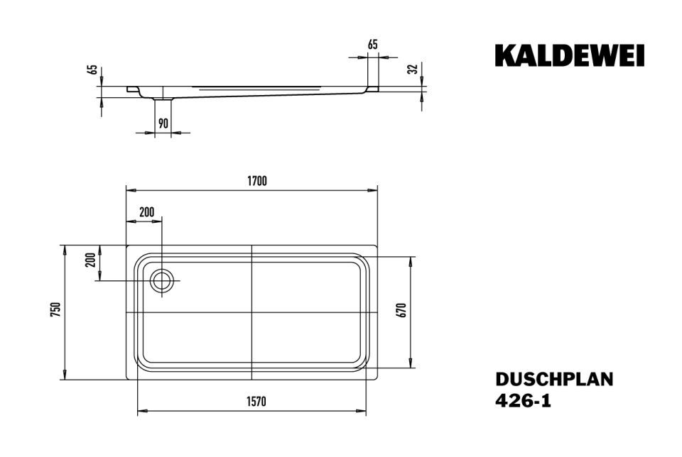 DUSCHPLAN Duschfläche