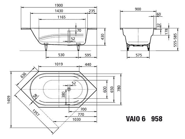 VAIO 6 Badewanne