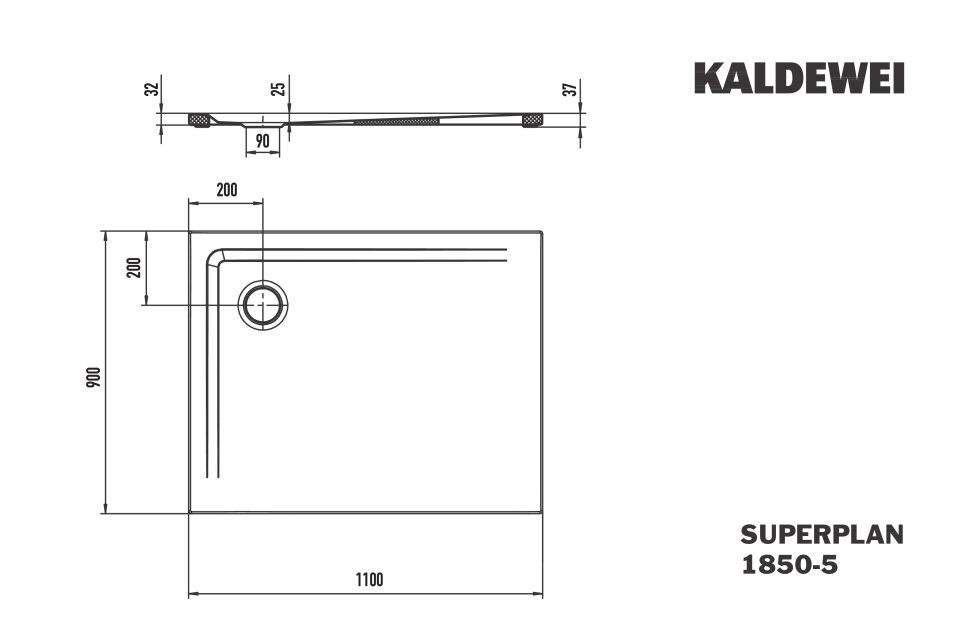 SUPERPLAN Duschfläche