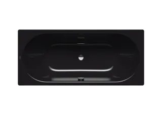 Badewanne CLASSIC DUO, Mod.114 1900x900mm schwarz, mit Griffloch, Vollantislip