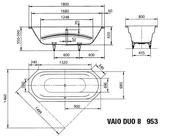 VAIO DUO 8 Badewanne