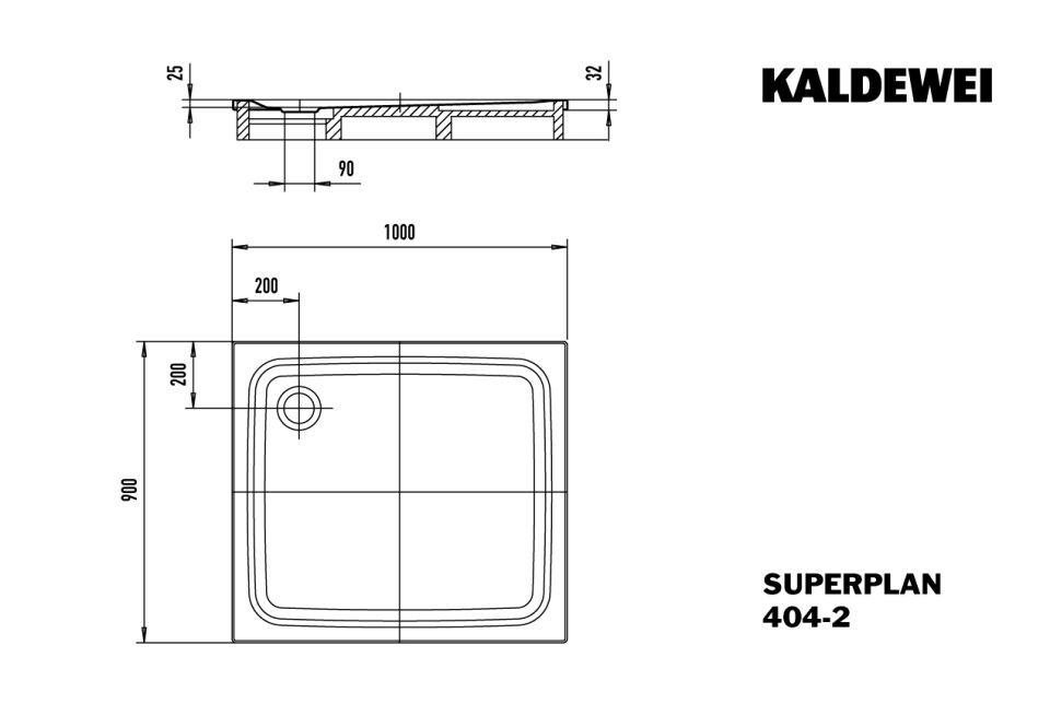 SUPERPLAN Duschfläche