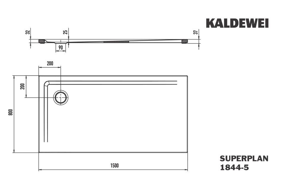 SUPERPLAN Duschfläche