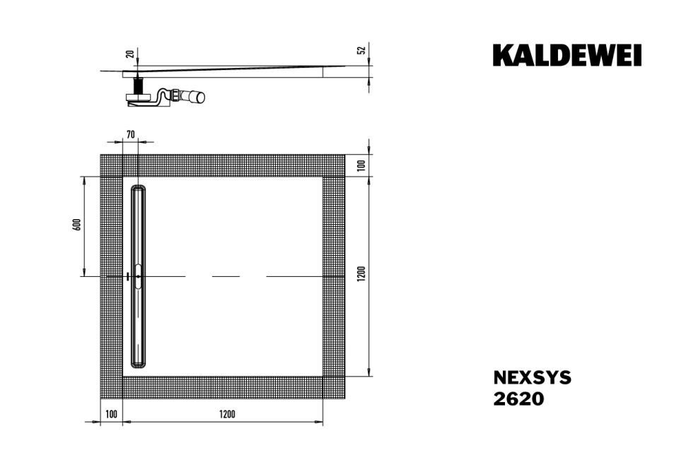 NEXSYS Duschfläche