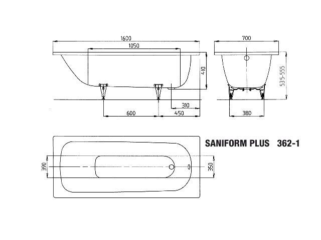 SANIFORM PLUS Badewanne