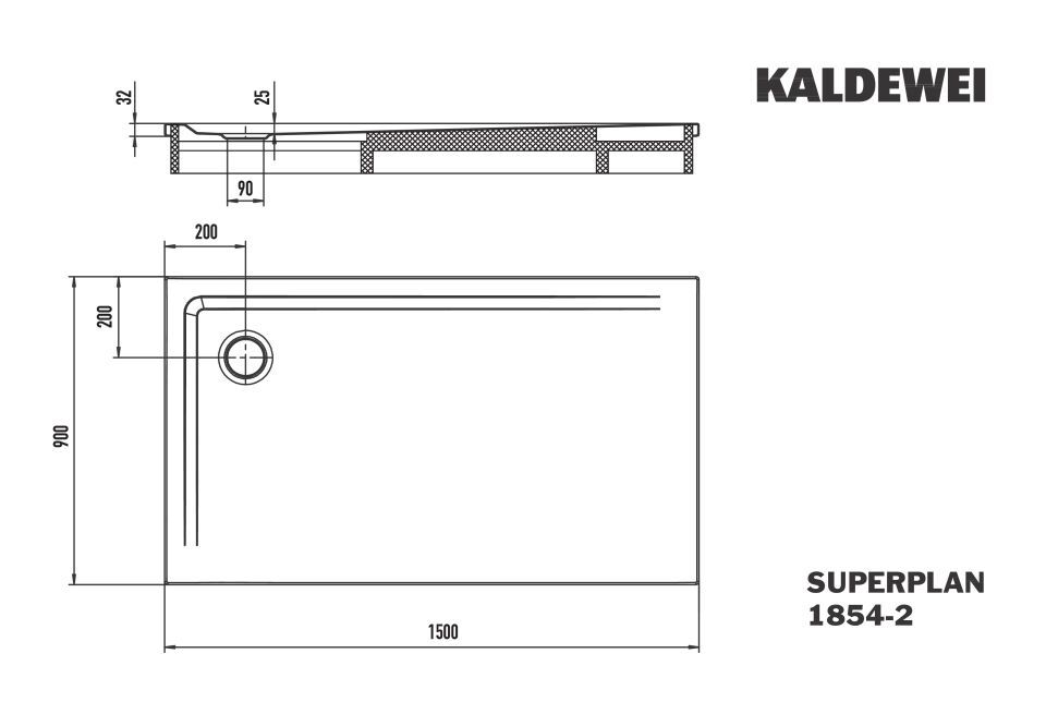 SUPERPLAN Duschfläche
