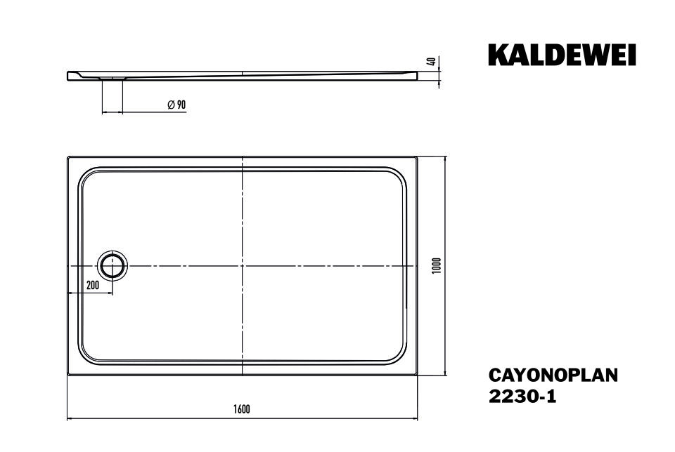 CAYONOPLAN Duschfläche