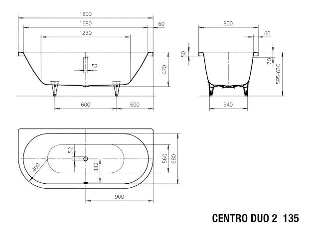CENTRO DUO 2 Badewanne