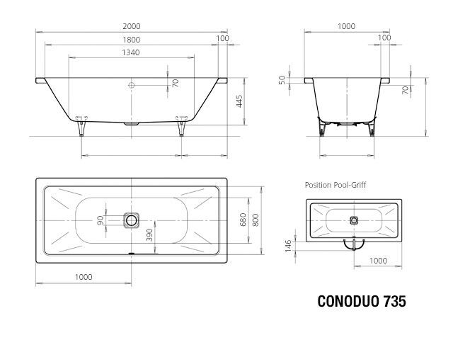 CONODUO Badewanne