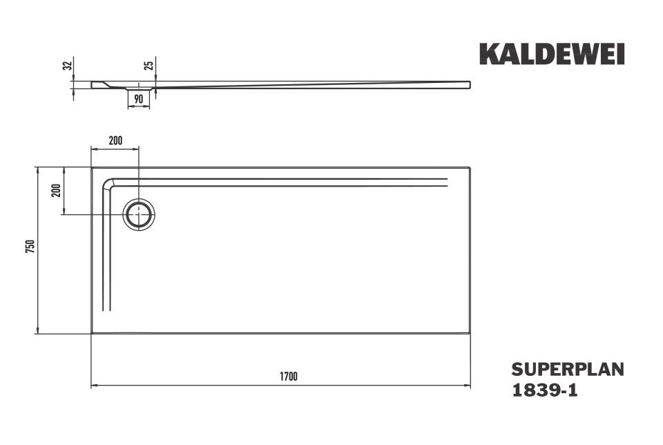 SUPERPLAN Duschfläche