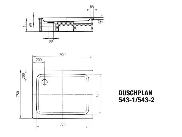 DUSCHPLAN Duschfläche