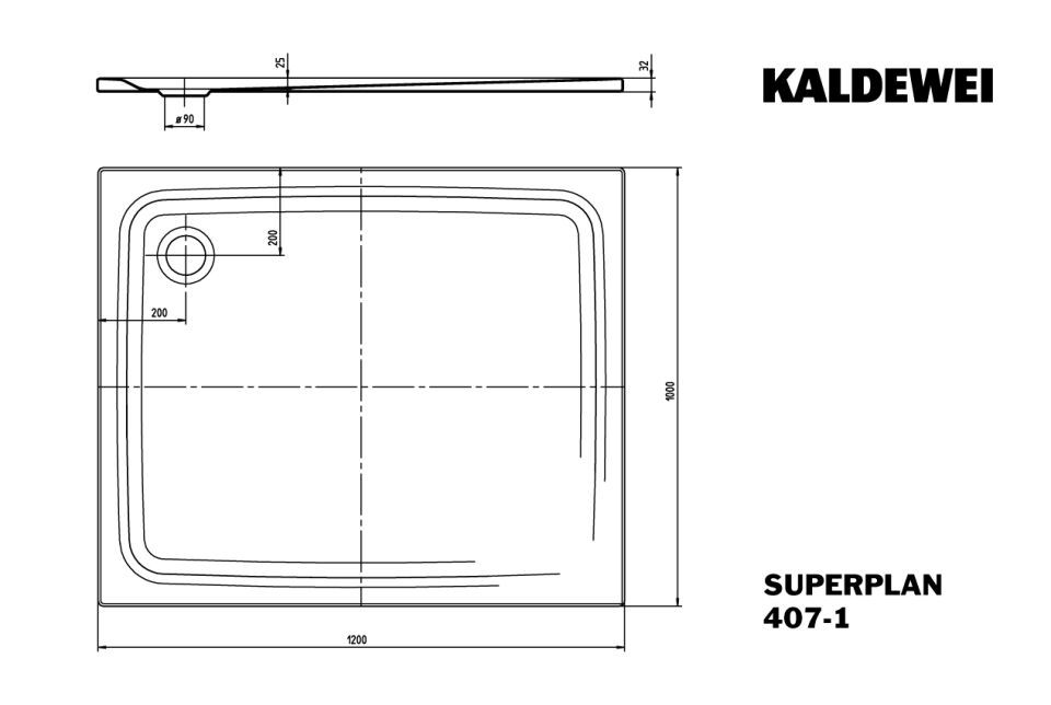 SUPERPLAN Duschfläche