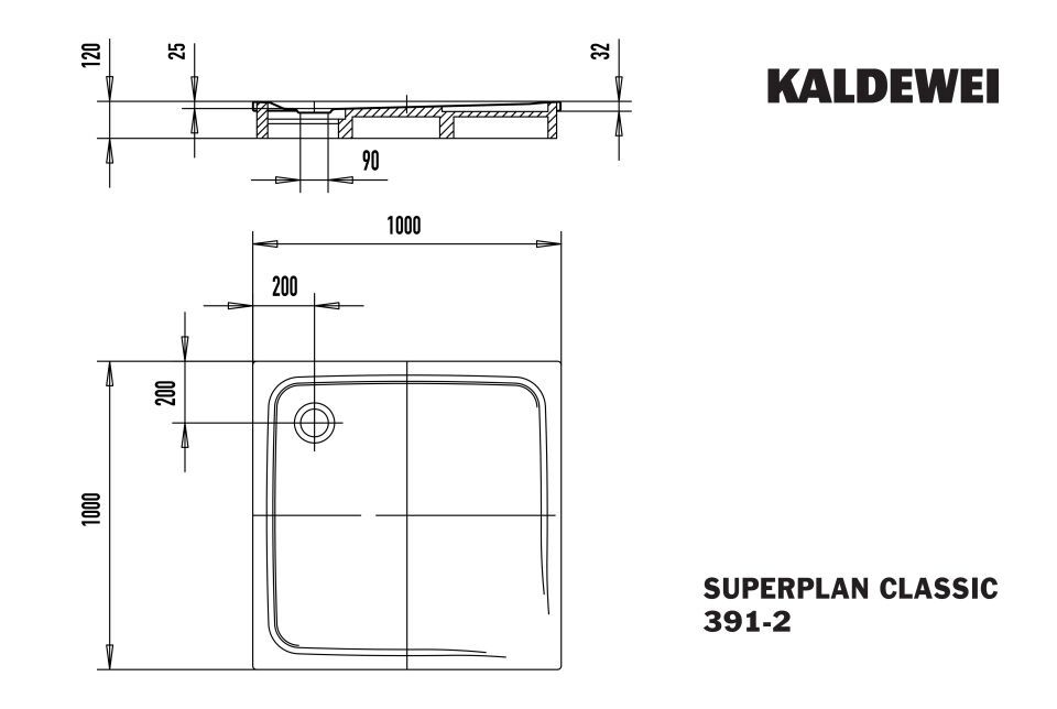 SUPERPLAN Duschfläche