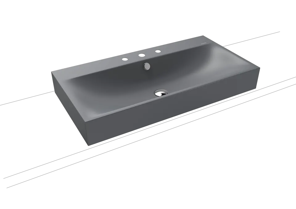 SILENIO AUFSATZWASCHTISCH (RANDHÖHE 120 MM)