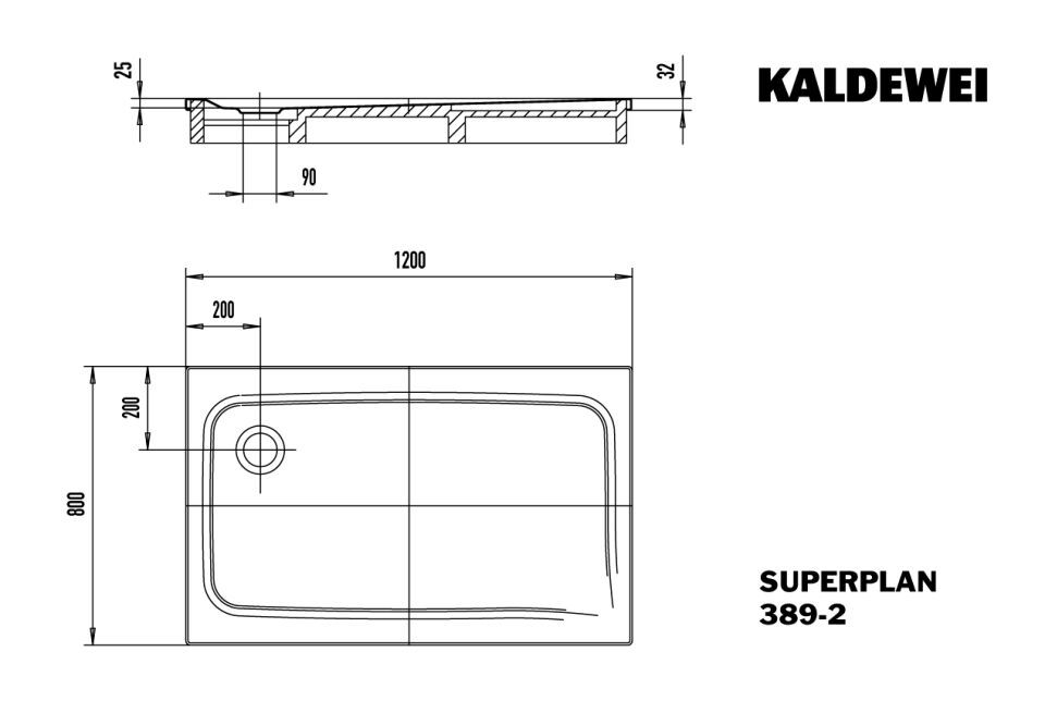 SUPERPLAN Duschfläche