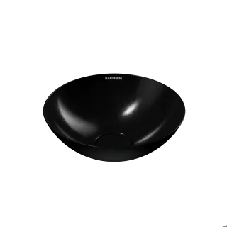 AVELLINO WASCHTISCH-SCHALE, Mod.3203 d:300mm, schwarz, Perl-Effekt, ohne Überlauf