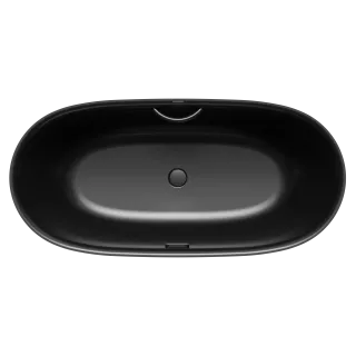 Badewanne MEISTERSTÜCK OYO DUO, Mod.1051-4035 1730x820mm schwarz matt 100, ohne Überlauf, mit Griffloch, n. DIN 4109,VDI 4100 SST III, SIA 181, KA4035, Sichtteile schwarz matt 100