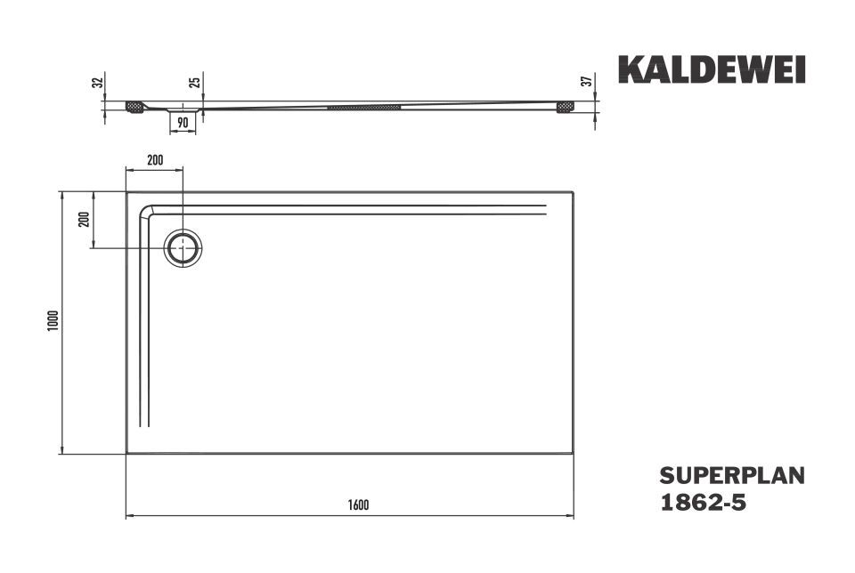 SUPERPLAN Duschfläche
