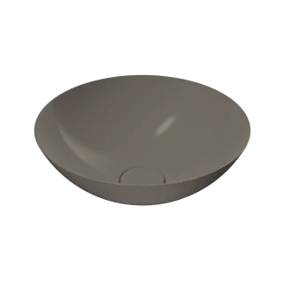 AVELLINO WASCHTISCH-SCHALE, Mod.3204 d:360mm, warm grey 60, Perl-Effekt, ohne Überlauf