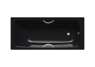Badewanne CAYONO STAR, Mod.757 1800x800mm schwarz, mit Griffloch, Antislip, Perl-Effekt