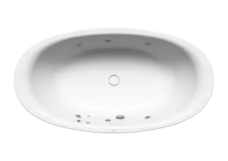 ELLIPSO DUO OVAL Badewanne, Mod.232-7 1900x1000mm alpinweiß, Perl-Effekt, Verkleidungsträger alpiweiß