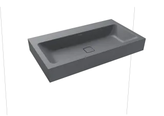 CONO WANDWASCHTISCH, Mod.3090 900x500mm, cool grey 70, Perl-Effekt, Antidröhn ohne Überlauf