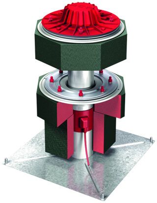 ACO Flachdachablauf Jet V2A DN70/90Grad