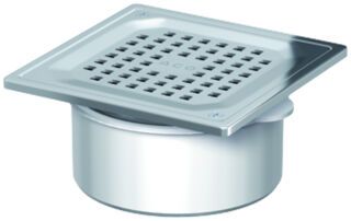 ACO Easy-Flow Aufsatzstück D125/ 150x150/ V2A