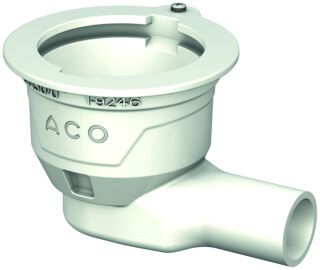 ACO Bodenablauf Passavant DN50 1,5 Grad/1,0l/s/Halter./ohne WS/epoxiert