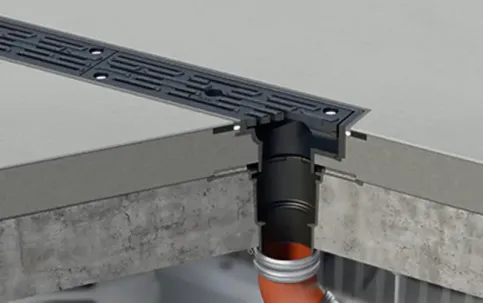 Entwässerungsrinne aus Gusseisen | © ACO Haustechnik