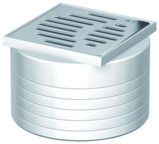 ACO Easy-Flow Aufsatzstück D125/ 100x100/ PE