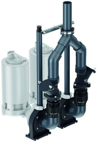ACO Powerlift Pumpenset DN50 duo
