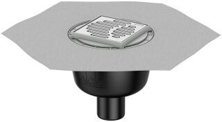 ACO Sanitärablauf Easyflow+ DN50/100x100/90 Grad/ 1,1l/s