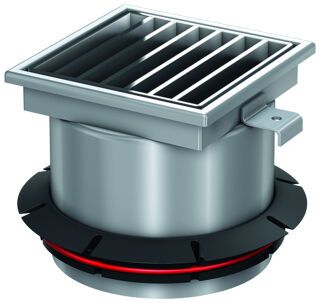 ACO Aufsatzstück Variant-CR 200x200/V2A/Stegrost V2A lose eingelegt