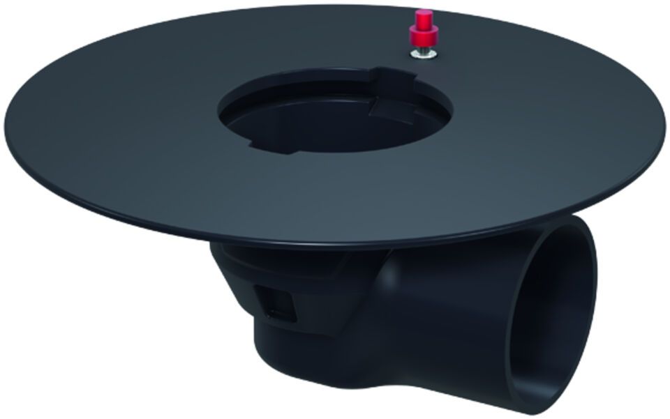 ACO Bodenablauf Passavant DN100/1,5 Grad/1,6l/s/Klebefl./Anstrich