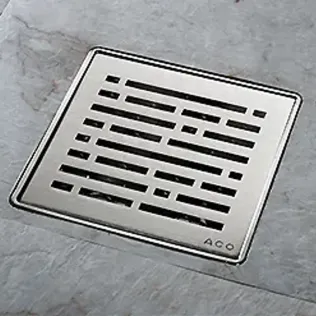 Einzelablauf ACO Easyflow+ mit Designrost Mix | © ACO Haustechnik