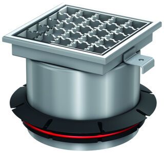 ACO Aufsatzstück Variant-CR V2A/rutschh./Gitterrost V2A/lose eingel.