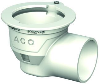 ACO Bodenablauf Passavant DN100/1,5 Grad/1,6l/s/Halter./epoxiert
