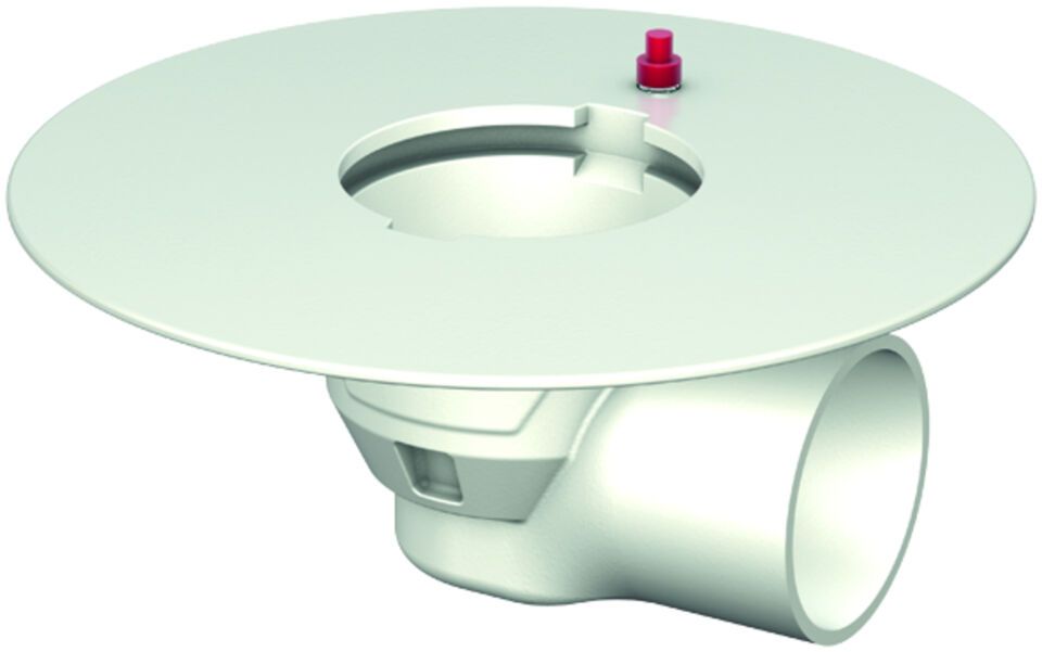 ACO Bodenablauf Passavant DN100/1,5 Grad/1,6l/s/Klebefl./epoxiert