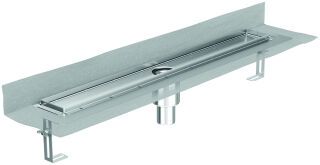 ACO ShowerDrain E+ Duschrinne DN50/VA 1000x80/90 Grad/0,6l/s/Fl. verti hi/WS50