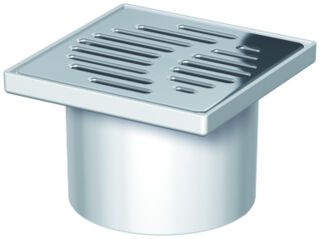ACO Easy-Flow Aufsatzstück D125/ 150x150/ PE